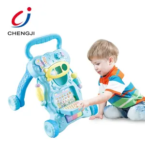 畅销活动玩具环保多功能多手婴儿推学步车