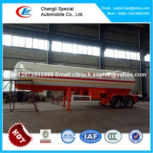 Semirremolque <span class=keywords><strong>Cisterna</strong></span> de Transporte de Gas de Alta Presión de Propano Líquido <span class=keywords><strong>para</strong></span> Estación de Llenado de GLP Móvil ASME de 3 Ejes CLW - Product Image 2