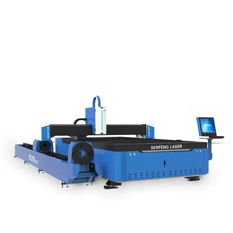 SF3015M 1500w fiber laser cutting machine with cutting tube function