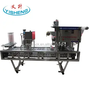 custom fully automatic special heart shape paste sticky liquid honey porridge cup filing sealing machine cup packing machine