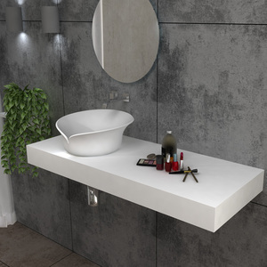 Lavabo di Lusso per Bagno, Speciale Lavabo in Solid Surface BS-8341 - Product Image 6