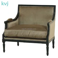 KVJ-4161 رث شيك العتيقة الحب مقعد أريكة خشبية أريكة نسيج المفروشات