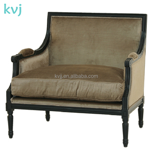 KVJ-4161 <span class=keywords><strong>Shabby</strong></span> <span class=keywords><strong>Chic</strong></span> antico divanetto in legno divano divano divano in legno tessuto da tappezzeria - Product Image 1