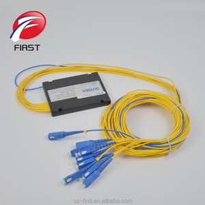 1x2 1x8 1x16 1x24 FTTH fibra óptica PLC Splitter divisor óptico pasivo SC/APC - Product Image 1
