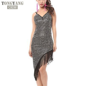 TONGYANG Nuovo Stile Costume da <span class=keywords><strong>Ballo</strong></span> Latino con Rete, Paillettes e Frange, Abito da <span class=keywords><strong>Ballo</strong></span> Latino <span class=keywords><strong>per</strong></span> Donne, Vestiti <span class=keywords><strong>per</strong></span> Esercizi di Danza Latina - Product Image 3