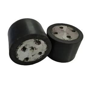 Custom rubber damper with screw holes