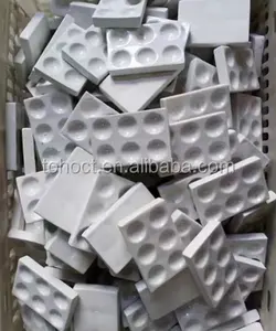 Placa de reacción de cerámica blanca/negra de porcelana de alúmina