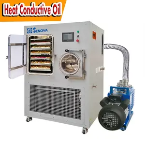 Thực phẩm nhỏ thịt trái cây thảo mộc đóng băng khô chân không dehydrator giá máy