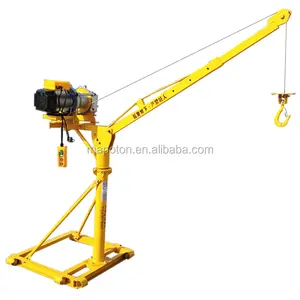 600kg Flat House Roof Crane Mini Winch Hoist Electric Repair and Renovation Material Lifter