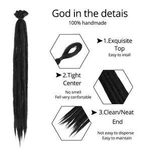 Alileader 20inch Handmade Dreadlock Crochet Braid Hair Extensions <strong>Synthetic</strong> <strong>Dreadlocks</strong> - Product Image 6