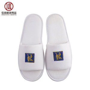 Terciopelo suave Moq bajo zapatillas de <span class=keywords><strong>Hotel</strong></span> Spa zapatillas de Color blanco - Product Image 6