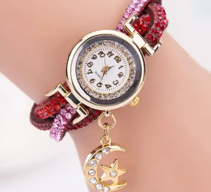 Buy IIK Collection Round Studded Dial Metal Bracelet Chain Strap Analogue Wrist  Watch for Women and Girls IIK1087W Online at Best Prices in India   JioMart