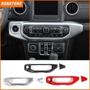 Couvercle de panneau multimédia pour Jeep <span class=keywords><strong>Wrangler</strong></span> JL18 +, garniture de protection pour interrupteur de climatisation <span class=keywords><strong>centrale</strong></span> - Product Image 3