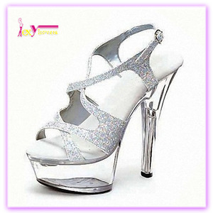 Plateado Últimas señoras zapatos 2016 zapatos <span class=keywords><strong>de</strong></span> plataforma <span class=keywords><strong>de</strong></span> los <span class=keywords><strong>altos</strong></span> talones sandalias para mujer Sexy transparente - Product Image 1