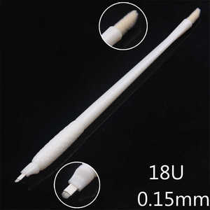 Penna <span class=keywords><strong>Microblading</strong></span> monouso 18U per strumenti manuali <span class=keywords><strong>Microblading</strong></span> per sopracciglia con lama da ricamo - Product Image 2