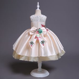 Commercio all'ingrosso Principessa Lunghi Ragazze Pageant Abiti Per Bambini Prom Dresses Puffy Ricamato Abito di Sfera - Product Image 6