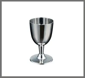 Gobelet <span class=keywords><strong>à</strong></span> <span class=keywords><strong>vin</strong></span> en plastique revêtu argent, <span class=keywords><strong>verre</strong></span> <span class=keywords><strong>à</strong></span> <span class=keywords><strong>vin</strong></span> rouge <span class=keywords><strong>jetable</strong></span> ml - Product Image 1