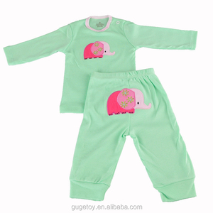 4 unidades manga larga Camiseta de algodón + Pantalones pijamas ropa, ropa del bebé, niños la ropa del bebé - Product Image 4