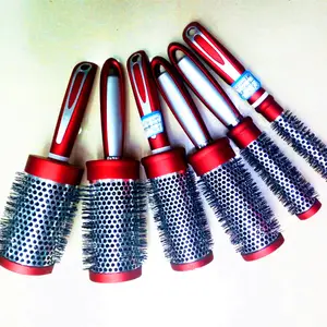 professional cosmetic ceramic hair brush 21-8714 a series of beautiful Steel needle hair comb