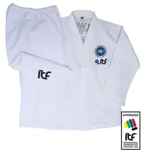 100% polyester taekwondo ITF đồng phục tùy chỉnh