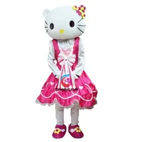 Hello Kitty Cartoon Character Mascot Costume for Adult