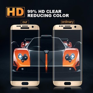 Date 3D Chaude Courbe Trempé Protecteur D'écran En Verre pour <span class=keywords><strong>Samsung</strong></span> Galaxy S7 S6 Bord Incurvé En Verre Trempé - Product Image 2