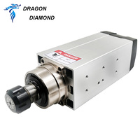 Broche refroidie à l'air ER20 de haute qualité 2.2KW 4.5KW 6KW CNC routeur HQD broche moteur kits 220/380V pour machine à bois CNC
