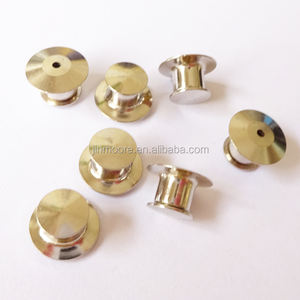 ニッケル仕上げのオンラインショッピングメタルブラスバッジロッキングピンクラッチバック - Product Image 3