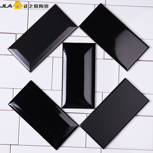 Piastrella in Ceramica Nera 75x150mm per Decorazione <span class=keywords><strong>Pareti</strong></span> di <span class=keywords><strong>Bagno</strong></span>/<span class=keywords><strong>Bagno</strong></span> Pubblico/Cucina - Product Image 6