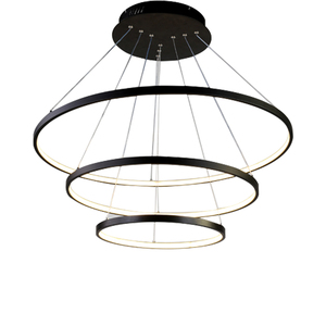 नॉर्डिक क्लासिक रिंग सर्कल एक्रिलिक दीपक काले एल्यूमीनियम रसोई द्वीप आधुनिक लक्जरी झूमर लटकन प्रकाश का नेतृत्व किया - Product Image 6