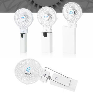 2018 USB Mini Fan Portable 2000mAh Rechargeable Macarons Handy Fan with Mirror for Travel - Product Image 6
