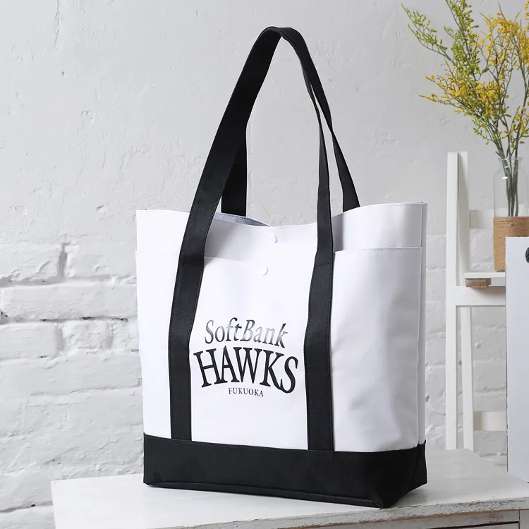 Cotton Tote Bag Grocery Tote Shopping Bag Foldable Eco-friendly Supermarket Reusable Handbags Shoulder Large Capacity Woman Bags