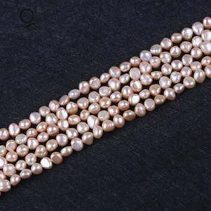 Daking Jewelry 7-8ミリメートルReal Pearl Beads Strand、Loose Baroque Pearl String