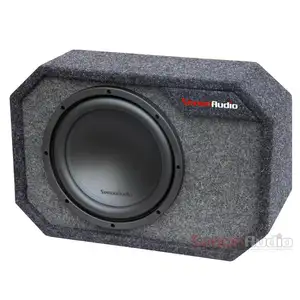 Clear Creative Subwoofer Speaker Passive Black Carpted Subwoofer Audio Bass Speaker, Subwoofer box