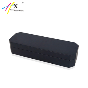 Lacca nera su misura di lusso in legno <span class=keywords><strong>penna</strong></span> <span class=keywords><strong>stilografica</strong></span> scatola di legno fatto a mano rettangolo vino e torta lacca scatola di legno HUAXIN - Product Image 2