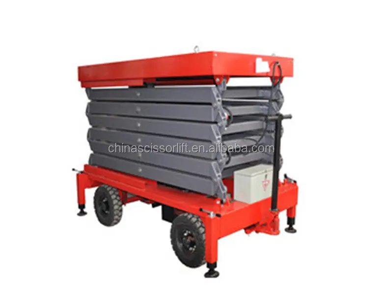 China hydraulic mobile scissor lift for street lamp maintenance WLY0.3-10