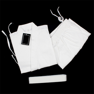 Abbigliamento <span class=keywords><strong>karate</strong></span> in tessuto di colore bianco Woosung per adulti - Product Image 6