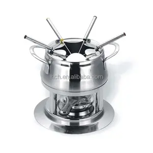 11 pcs Stainless Steel keju Fondue Set chocolate melting pot