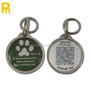Günstige NFC Pet ID Halsband RFID-Tag QR-Code NFC Pet Tracking Hunde marke