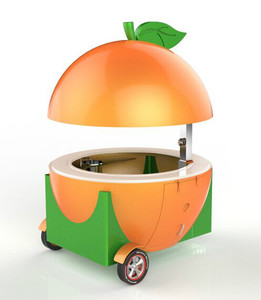 Nuevo remolque de limonada de fibra de vidrio móvil carrito de comida en forma de fruta para uso de aperitivos al aire libre para restaurantes y tiendas de alimentos - Product Image 6