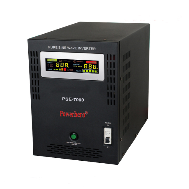Home Back Power Application 7KVA Pure Sine Wave Inverter with Battery Charger