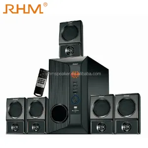 家庭影院系统5.1 CH有源扬声器5.25英寸木制低音炮，带USB/SD/BT RM-AV9105