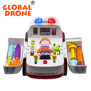 Huile juguetes 836 <span class=keywords><strong>ambulancia</strong></span> doctor vehículos <span class=keywords><strong>de</strong></span> juguete con luces y sonidos temprana juguetes educativos para niños 2018 - Product Image 1