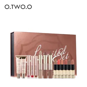 O.TW O.O Oro Rosa 14 In 1 Set di Trucco Professionale Opaco Rossetto Lipgloss Set di Trucco Cosmetici Set