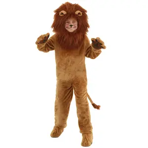 Hot Selling Funny Baby Animal Pajamas Halloween Cosplay Lion Mascot Costume for Kids