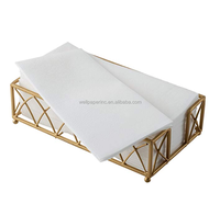 12*17 pouces tissu comme serviette d'invité blanc pur serviette airlaid