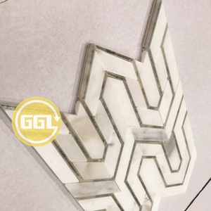Berlinate Mosaic <strong>Tile</strong> Marble Mixed <strong>Mirror</strong> <strong>Tile</strong> - Product Image 4