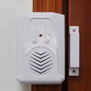 Alarm Maling Sensor Pintu 90Db, Peringatan Masuk Nirkabel untuk Jendela Pintu