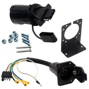 4 Dây Phẳng Và 7 Chiều Kết Nối Xe Kết Thúc RV Trailer Light Dây Khai Thác Bộ Chuyển Đổi Và Giá Đỡ - Product Image 1