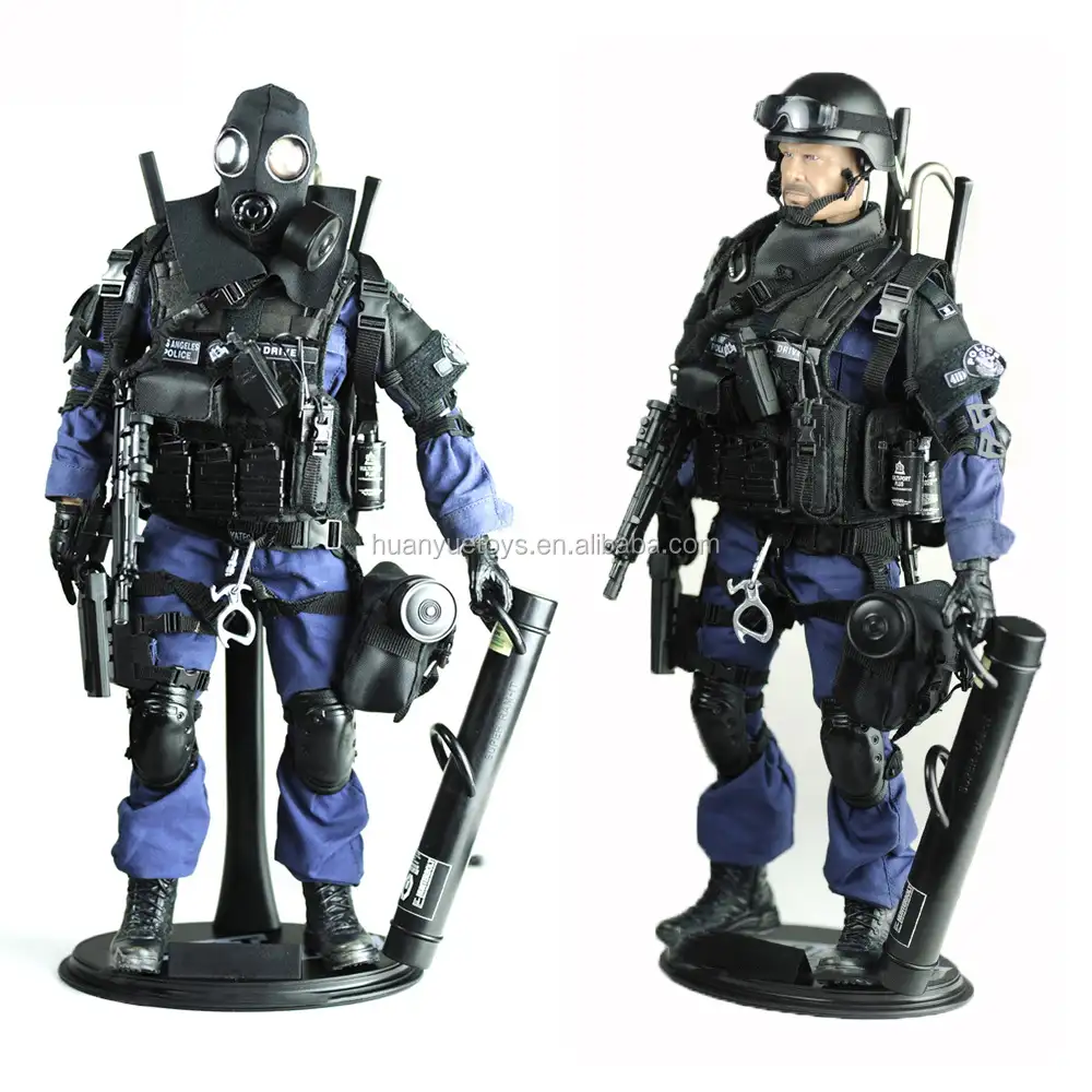 סימולציה טכנולוגיה צבאית משותפת צלמית 1/6 בקנה מידה TE משטרת SWAT איש דגם צעצוע בובה
